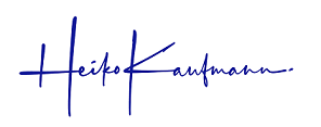 Heiko Kaufmann - Unterschrift